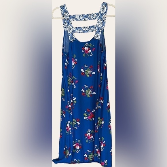 MATILDA JANE Perfectly Polished Royal Blue Floral Sundress, Size Medium, GUC. - Picture 7 of 7